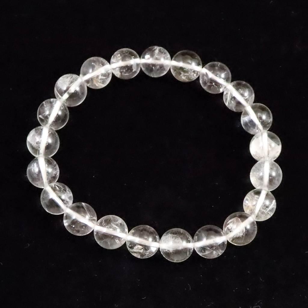 クォーツインクォーツ 貫入水晶   9mmブレスレット 22.6ｇ #601481枚目の画像