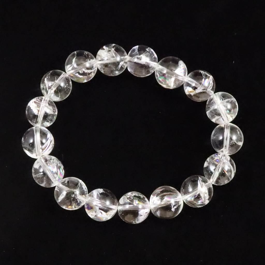 ヒマラヤ水晶 アイリスクォーツ 12ミリブレスレット　42.5g #65408