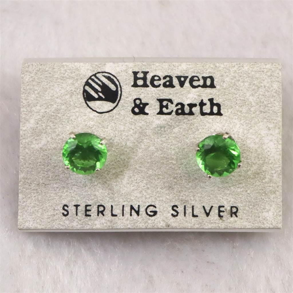 H&E社 ガイアストーン ラウンド 6ミリ ピアス #582341枚目の画像