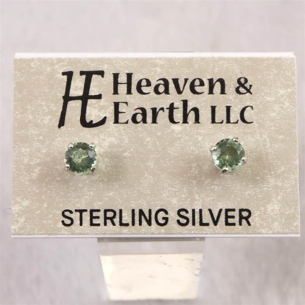 H&E社 ガイアストーン ラウンド 4ミリ ピアス #198231枚目の画像