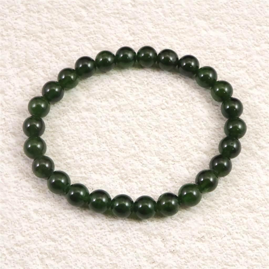 クロムダイオプサイド AAAA+  7mmブレスレット 17.8g #547331枚目の画像