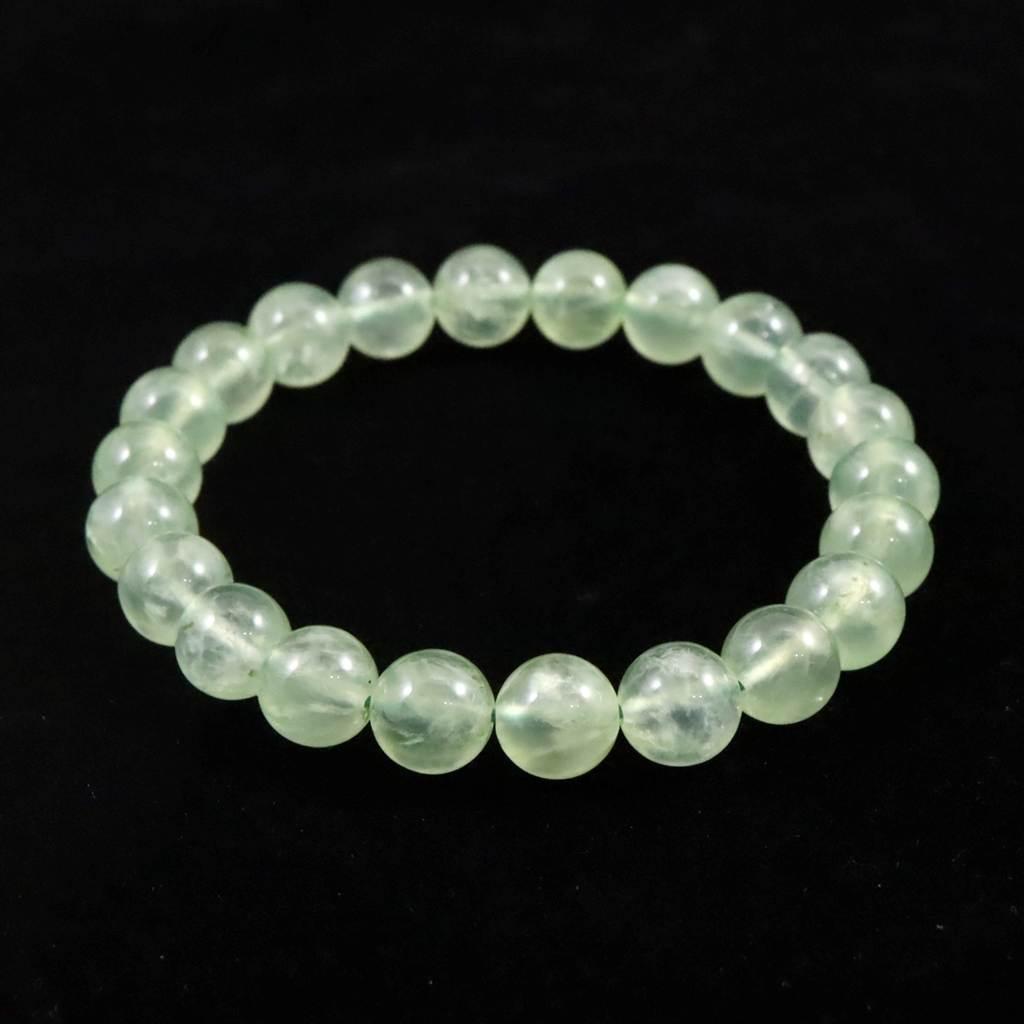 プレナイト ぶどう石 AA+ 8.5mmブレスレット 21.7g #16171