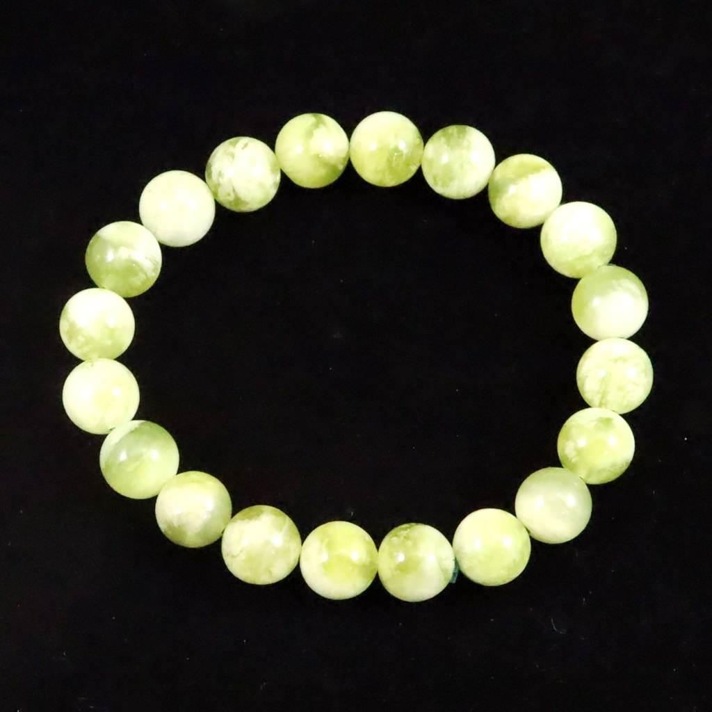 ロシアンジェイド ネフライト 軟玉 10mm玉　ブレスレット 30.0g #51245