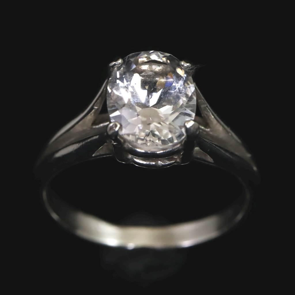 H&E社 アゼツライト 8mmオーバル リング 8号  現品 #293281枚目の画像