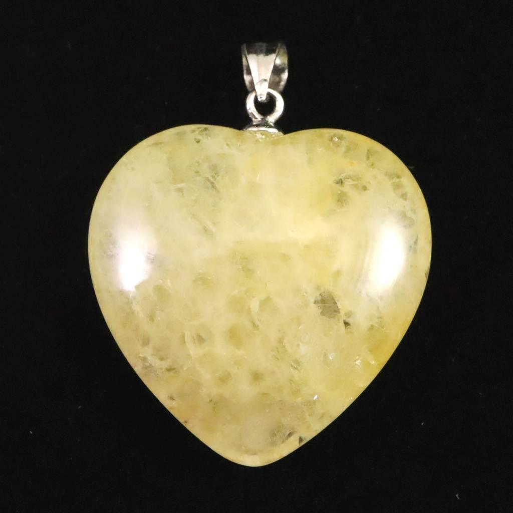 H&E社 ヒマラヤゴールドアゼツライト（AZOZEO) 25mmハート ペンダント  7.1g #46827