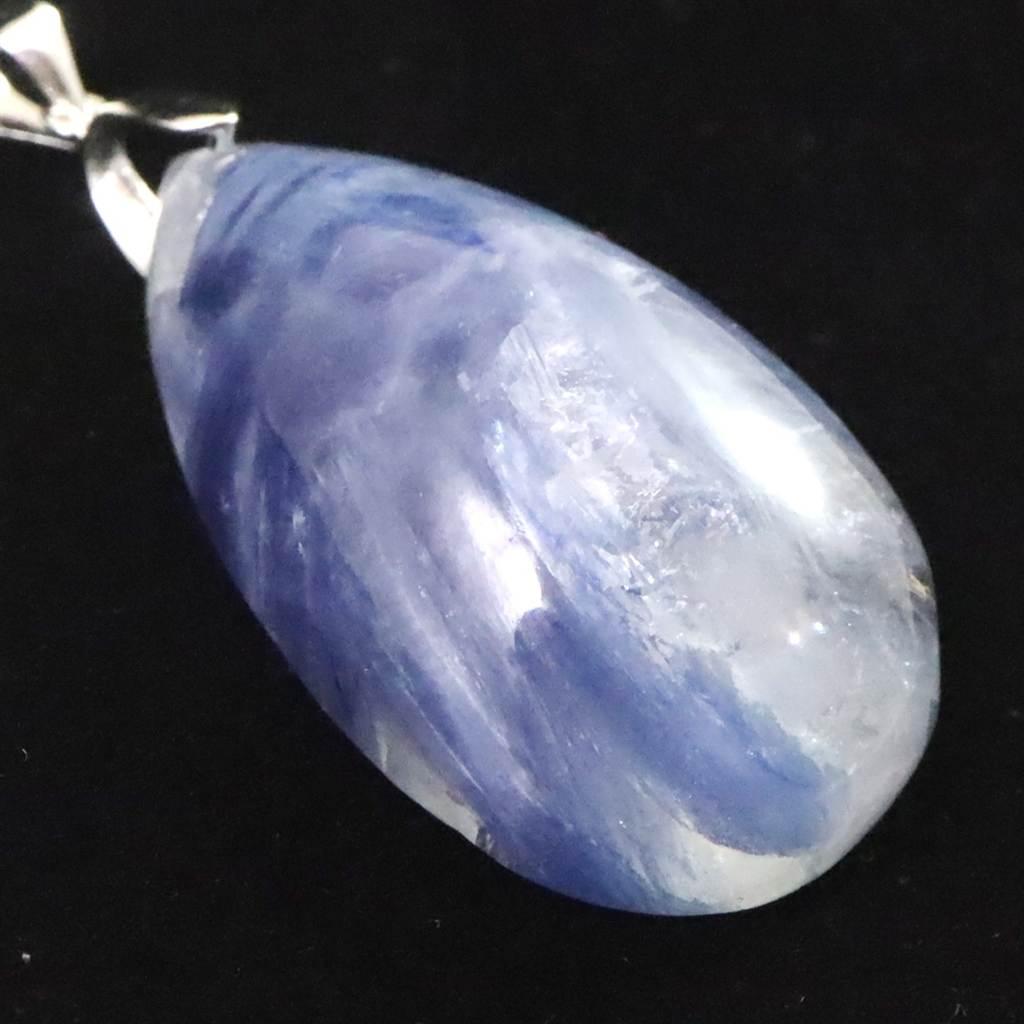 カイヤナイトシリカ 33mmペアシェイプ  ペンダント 13.4g  #92433 | 2枚目