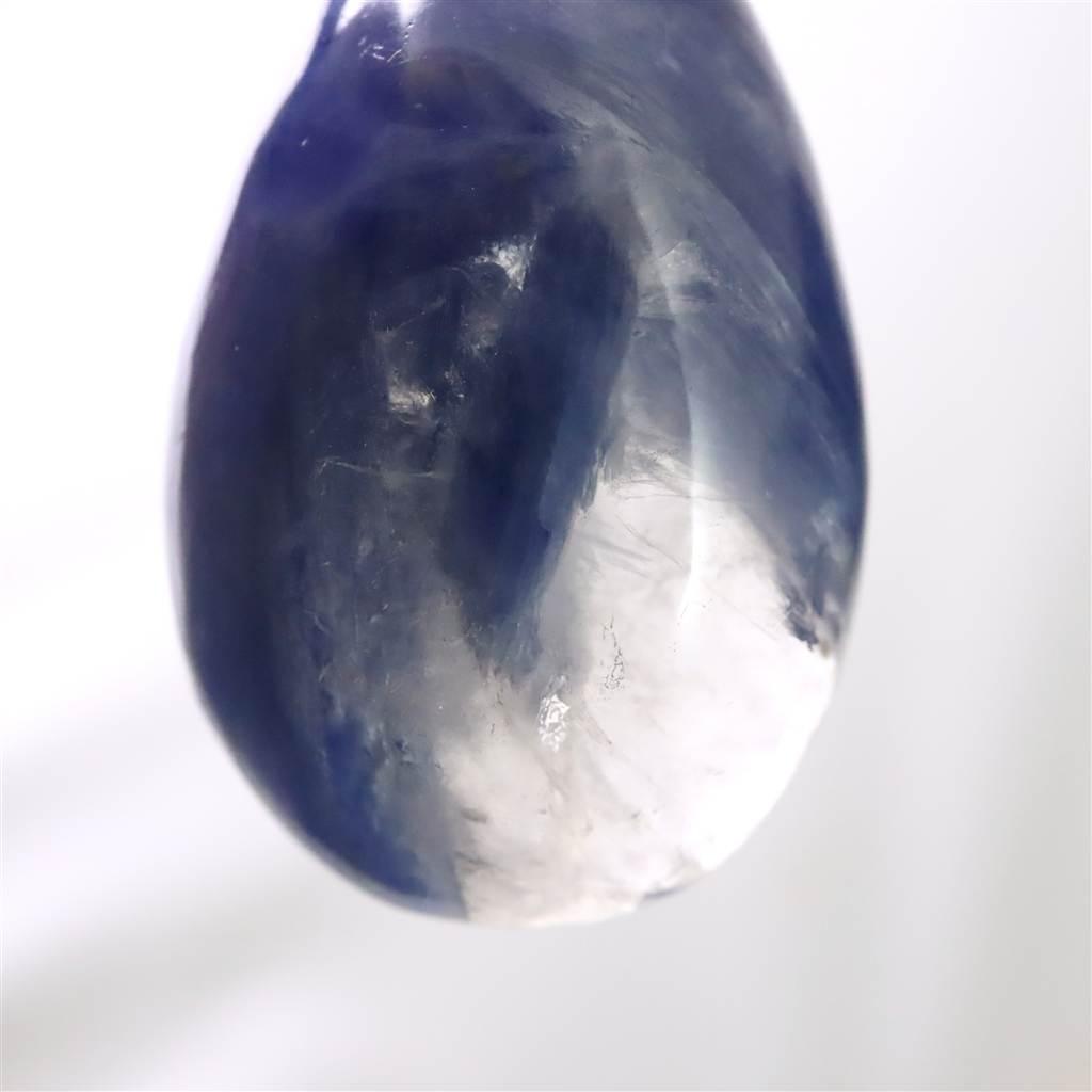 カイヤナイトシリカ 33mmペアシェイプ  ペンダント 13.4g  #92433 | 6枚目