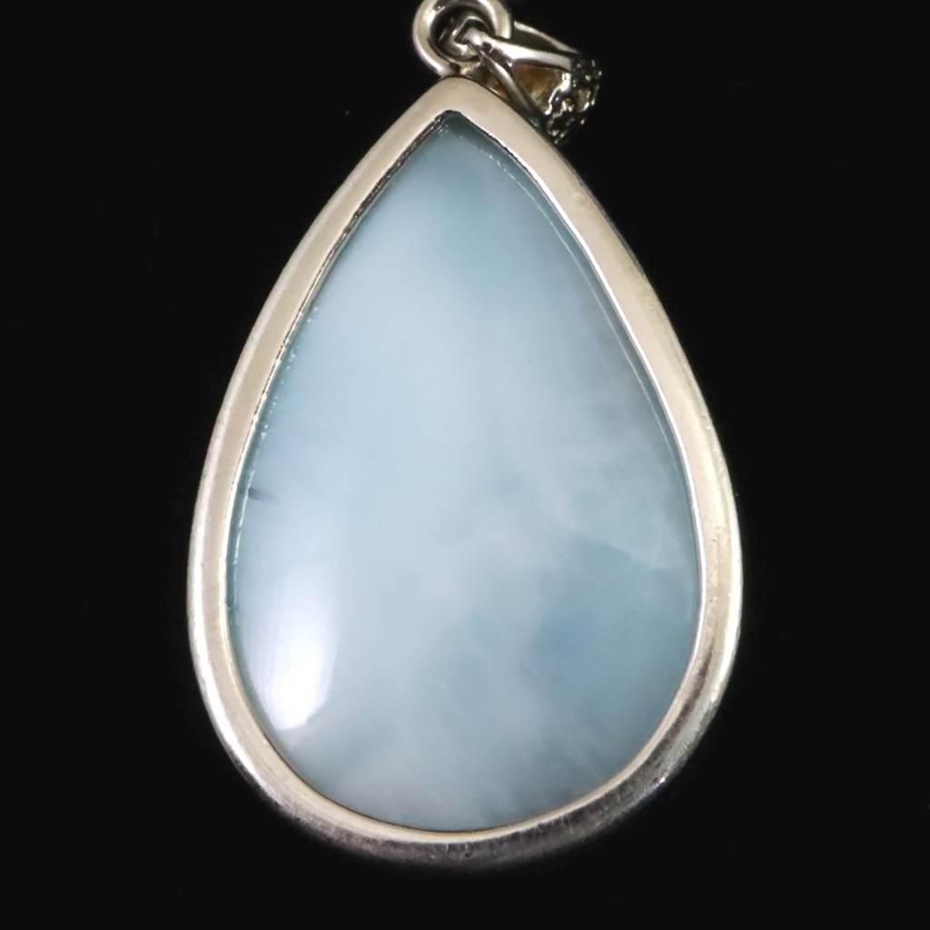 ラリマー  AA  26mmペアシェイプ　ペンダント 8.3g #46850 | 4枚目