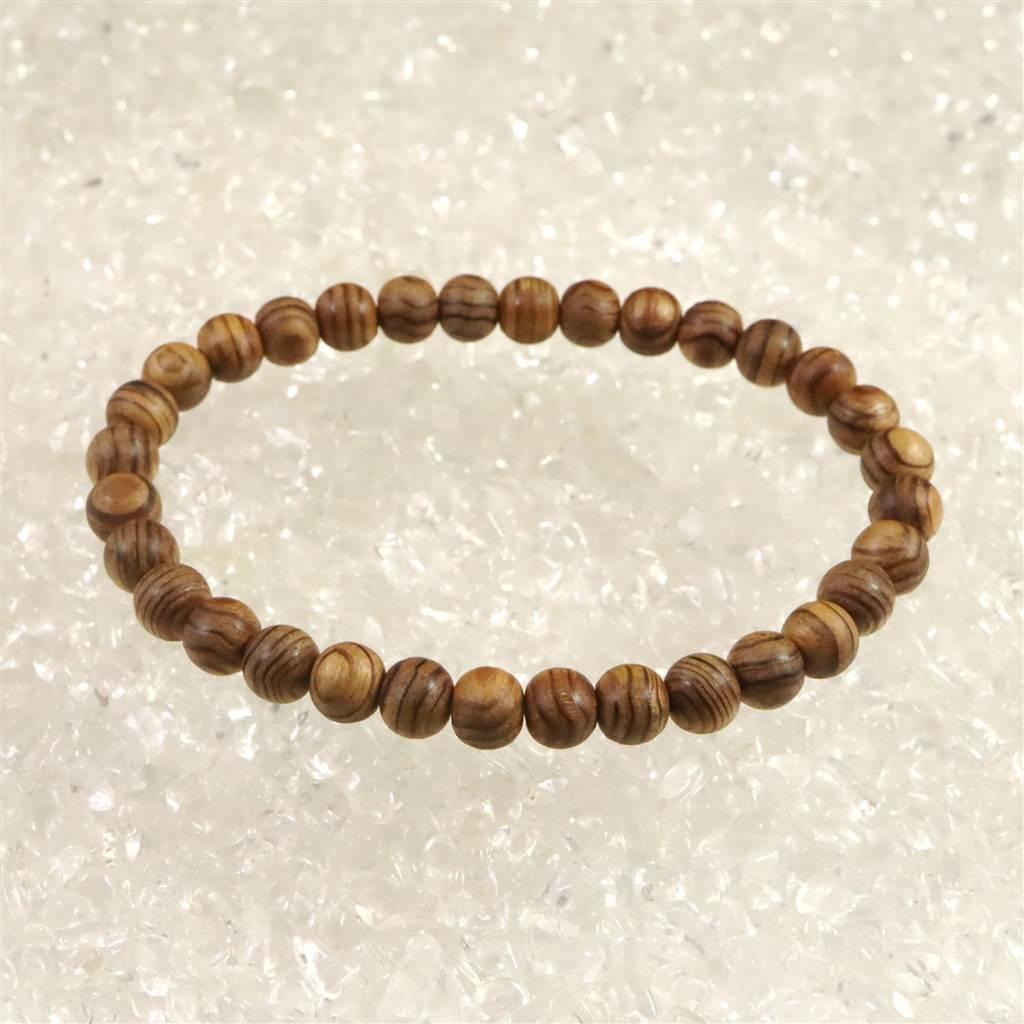 伊勢神宮御山杉 内宮大杉 7mmブレスレット  2.8g #15733 | 2枚目