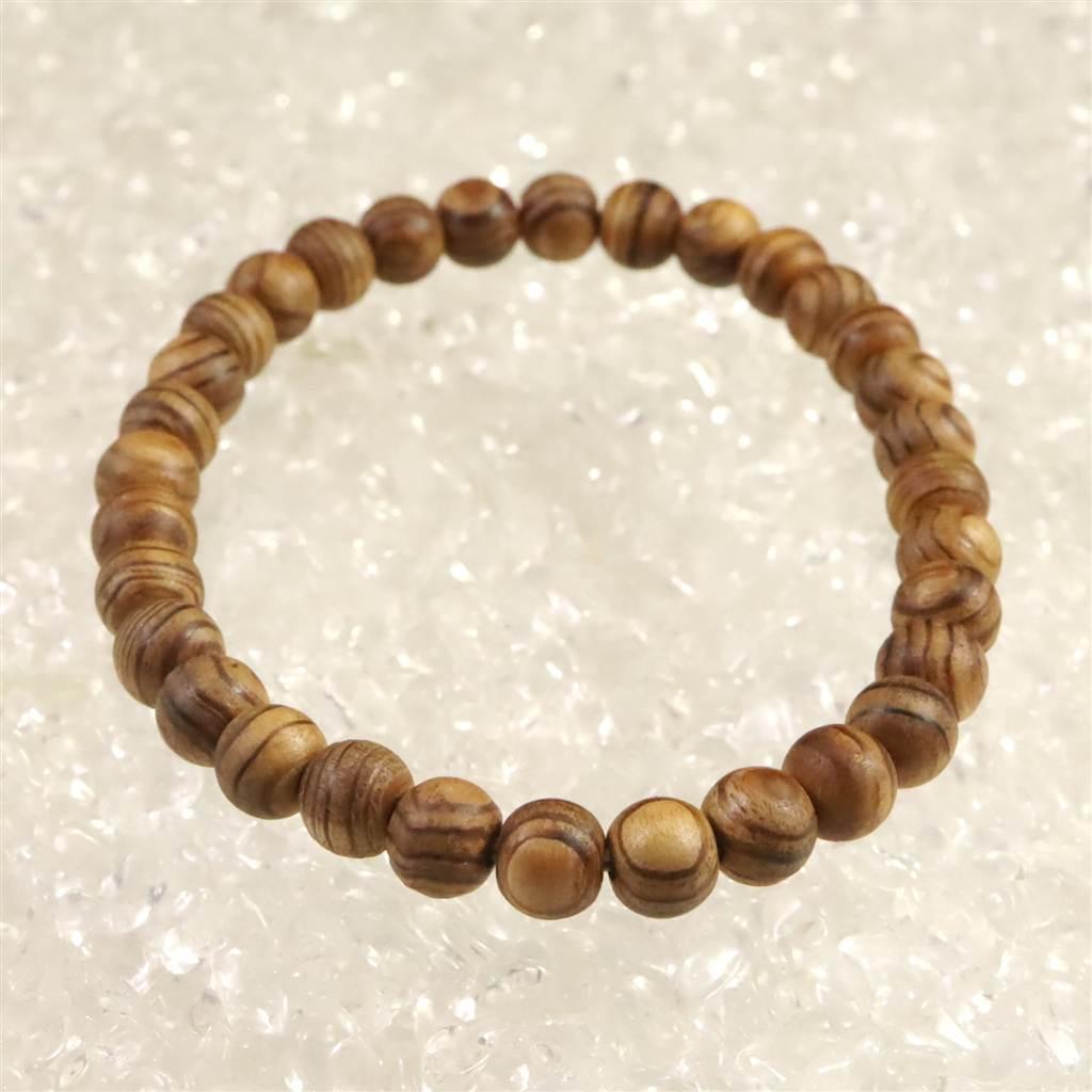 伊勢神宮御山杉 内宮大杉 7mmブレスレット  2.8g #15733 | 3枚目