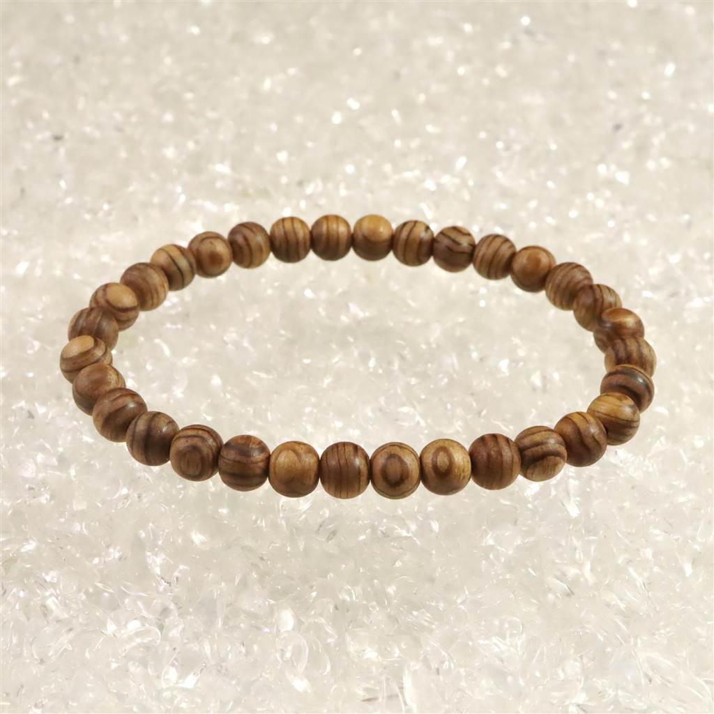 伊勢神宮御山杉 内宮大杉 7mmブレスレット  2.8g #15733 | 4枚目