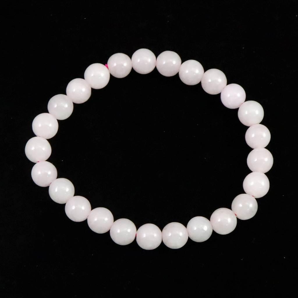 ミャンマー産 ラベンダー 翡翠  ヒスイ 7.5mmブレスレット 17.8g #84525 | 2枚目