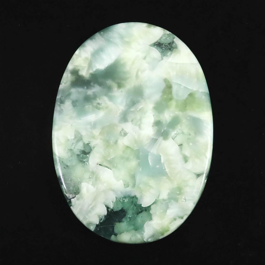 ヘミモルファイト　異極鉱　84mmオーバル　カボション 71.4g #39329