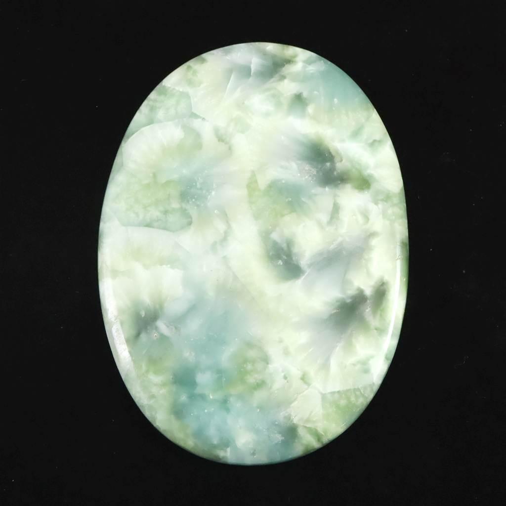 ヘミモルファイト　異極鉱　84mmオーバル　カボション 63.0g #98961