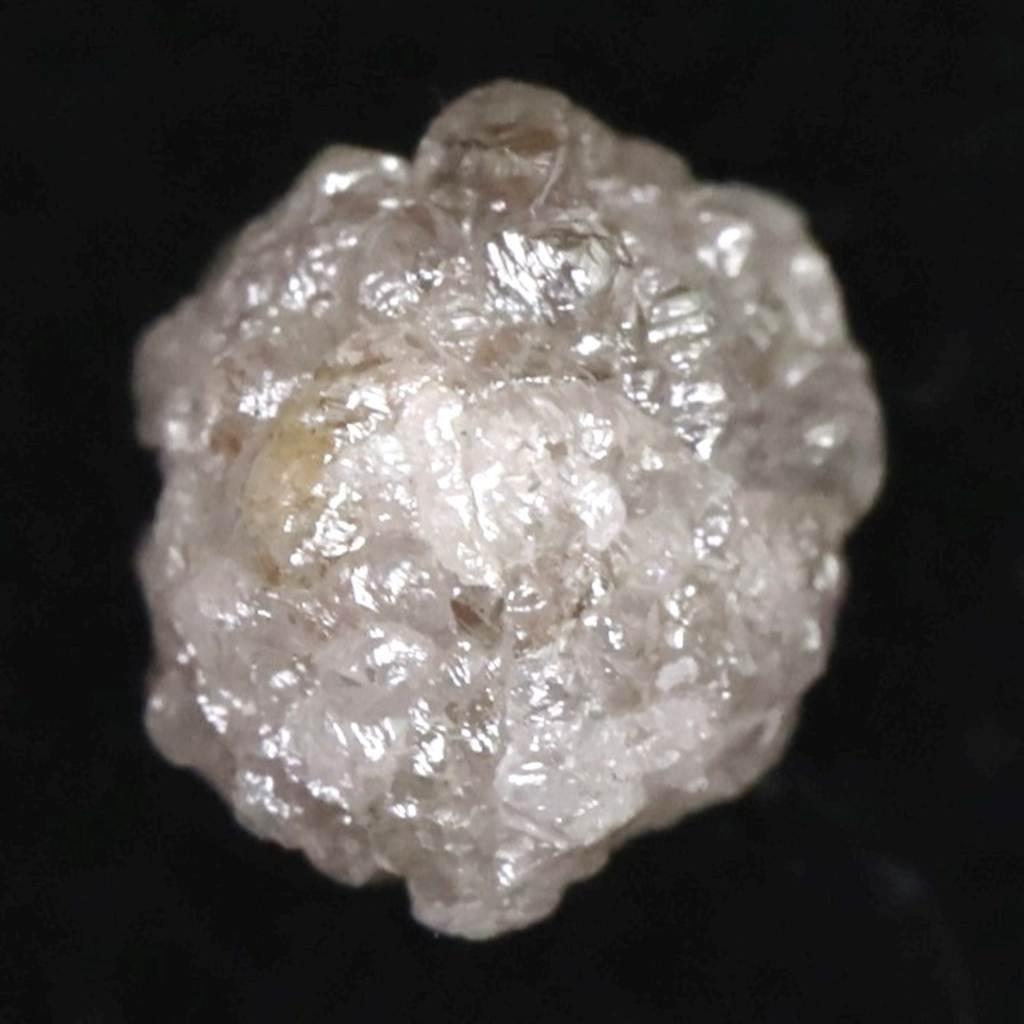 天然 ダイヤモンド ホワイト グレー　5.3mm原石  0.82ct #54516