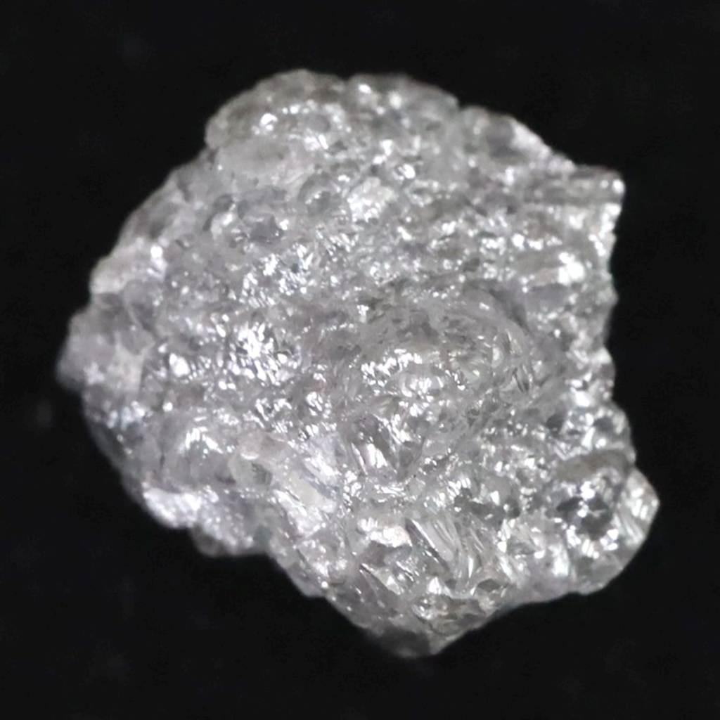 天然 ダイヤモンド ホワイト グレー　7.1mm原石  1.90ct #45525