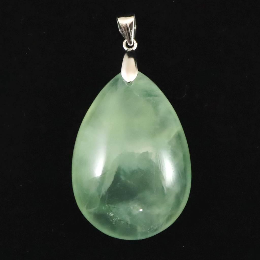 プレナイト 30mmペアシェイプ ペンダント 10.3g #23234