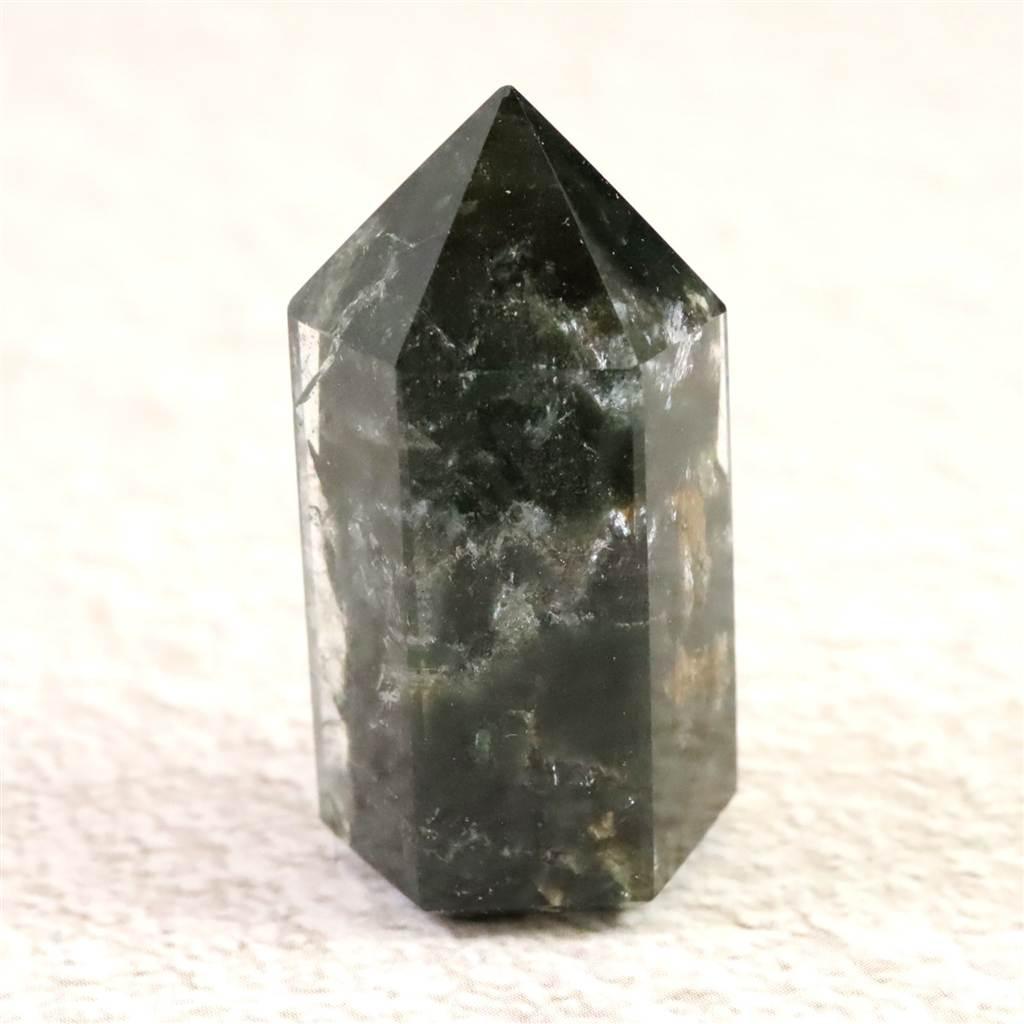 ブラジル産 ガーデンクォーツ 庭園水晶 六角柱ポイント ルース 7.5g #97827