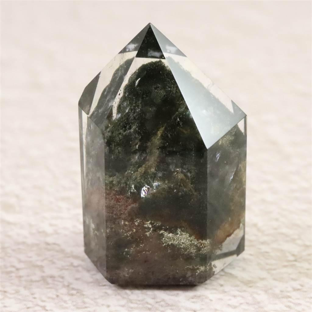 ブラジル産 ガーデンクォーツ 庭園水晶 六角柱ポイント ルース 9.2g #42713