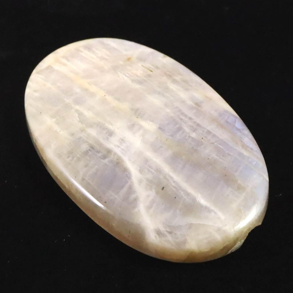 ロシア産 ベロモナイト ムーンストーン 57mmオーバルカボション 27.3g #10419 | 4枚目