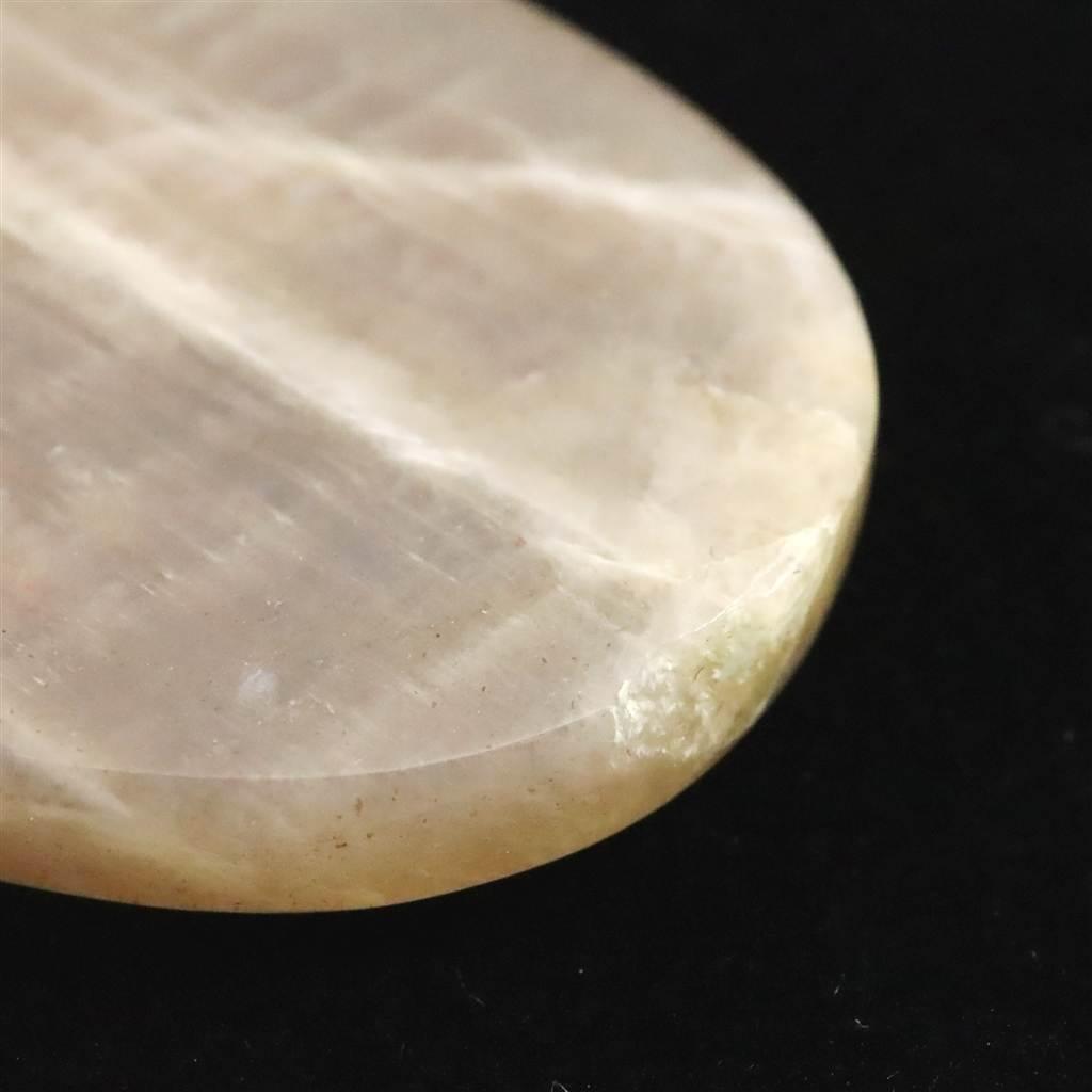 ロシア産 ベロモナイト ムーンストーン 57mmオーバルカボション 27.3g #10419 | 6枚目