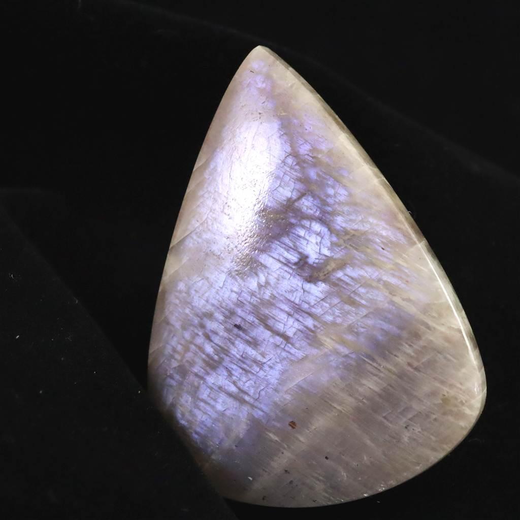 ロシア産 ベロモナイト ムーンストーン 47mmペアシェイプカボション 17.7g #39225 | 2枚目