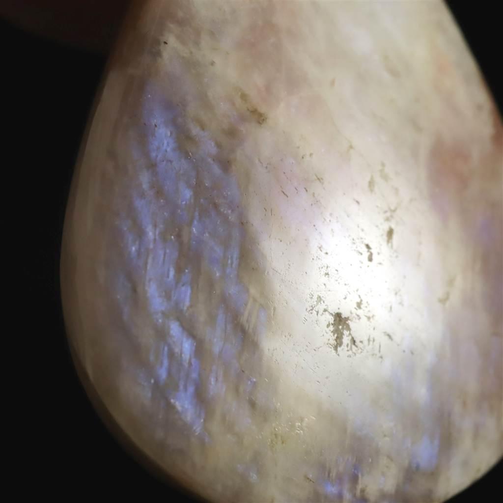 ロシア産 ベロモナイト ムーンストーン 45mmペアシェイプカボション 15.3g #28687 | 2枚目