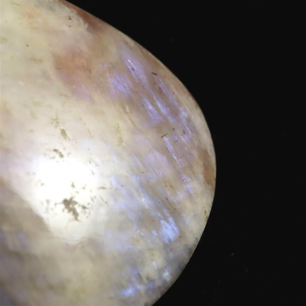 ロシア産 ベロモナイト ムーンストーン 45mmペアシェイプカボション 15.3g #28687 | 5枚目
