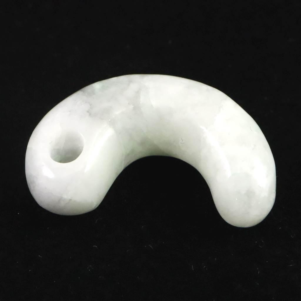 糸魚川翡翠 薄緑 25mm勾玉 現代の名工作 　4.4g #57989 | 5枚目