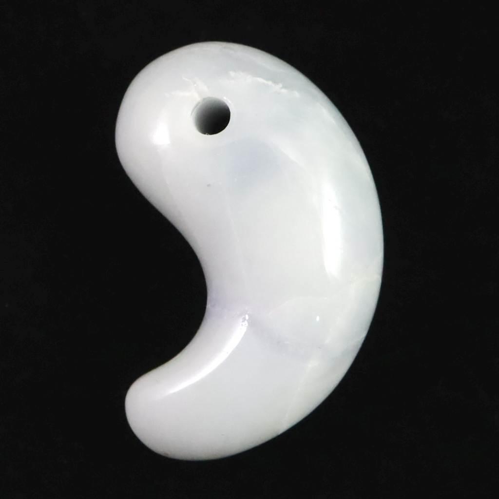 糸魚川翡翠 ラベンダー 30mm勾玉 現代の名工作 　12.3g #29239 | 5枚目