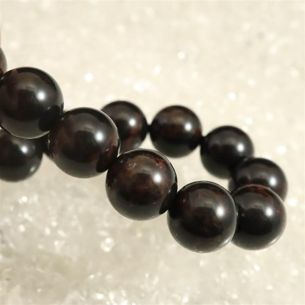 北海道産 ヴァーミリオンオブシディアン（紅十勝） 12mmブレスレット  35.0g #41741 | 5枚目