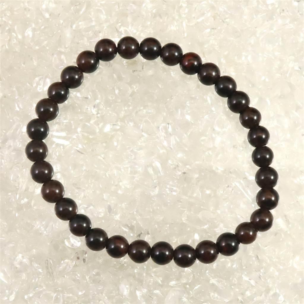 北海道産 ヴァーミリオンオブシディアン（紅十勝） 6mmブレスレット  8.9g #16613