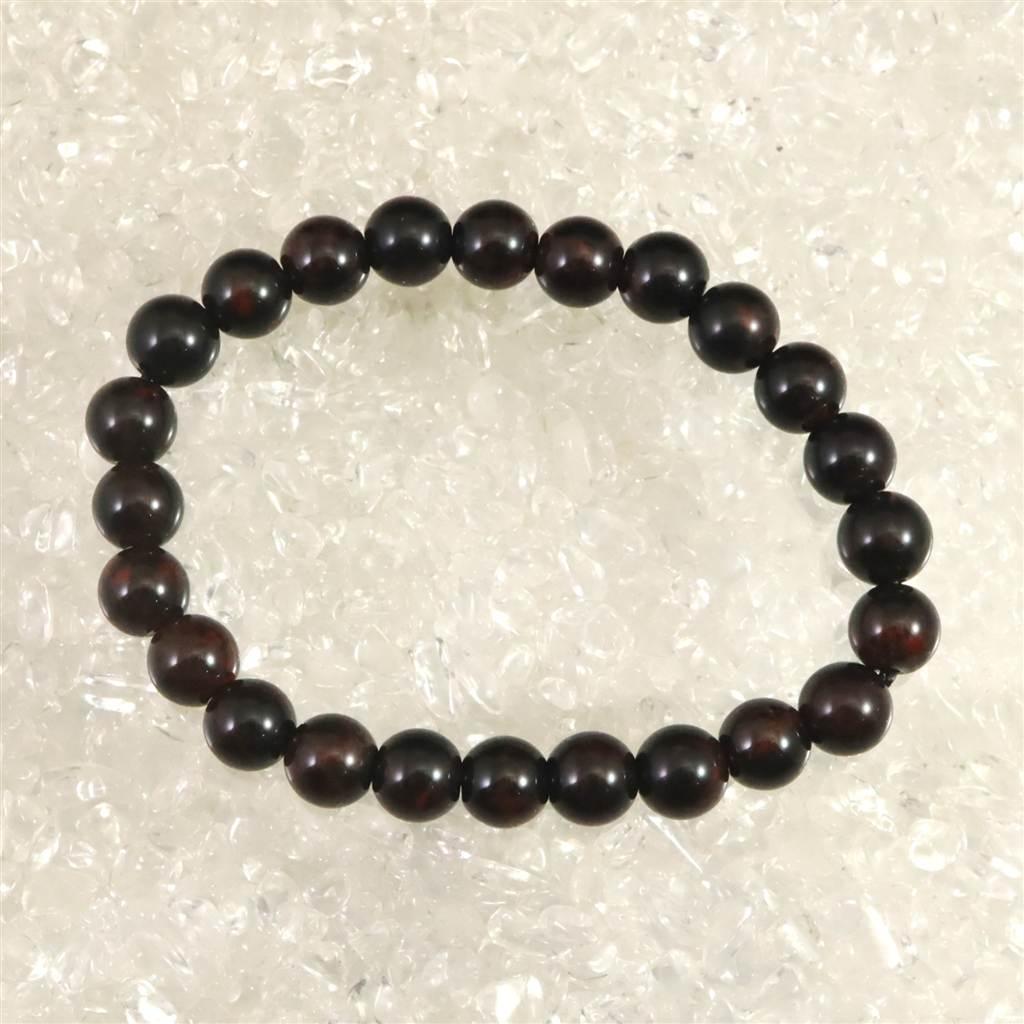 北海道産 ヴァーミリオンオブシディアン（紅十勝） 8mmブレスレット  15.3g #44137