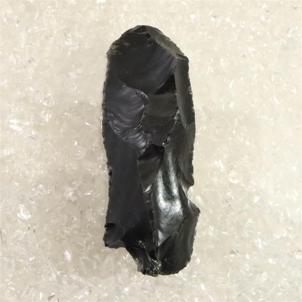 黒曜石 打製石器  81mm  後期旧石器時代 東北・北海道地域 33.3g #60846