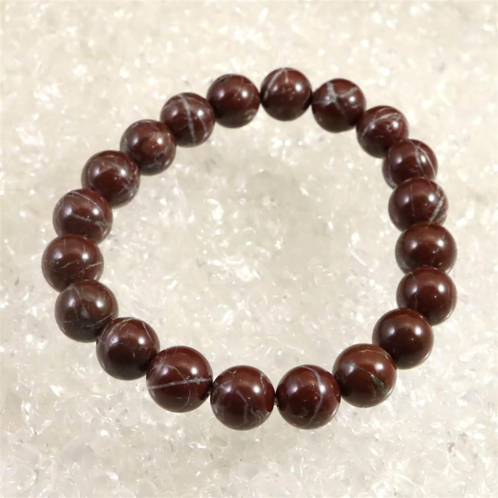 佐渡　赤玉石　10mmブレスレット　 30.8ｇ #88073 | 2枚目