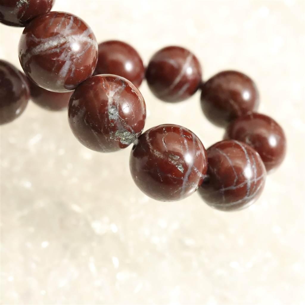 佐渡　赤玉石　10mmブレスレット　 30.8ｇ #88073 | 5枚目