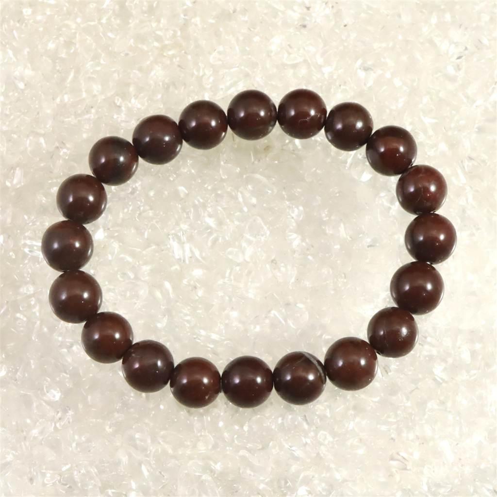 佐渡 赤玉石 10mmブレスレット 30.7g #933741枚目の画像