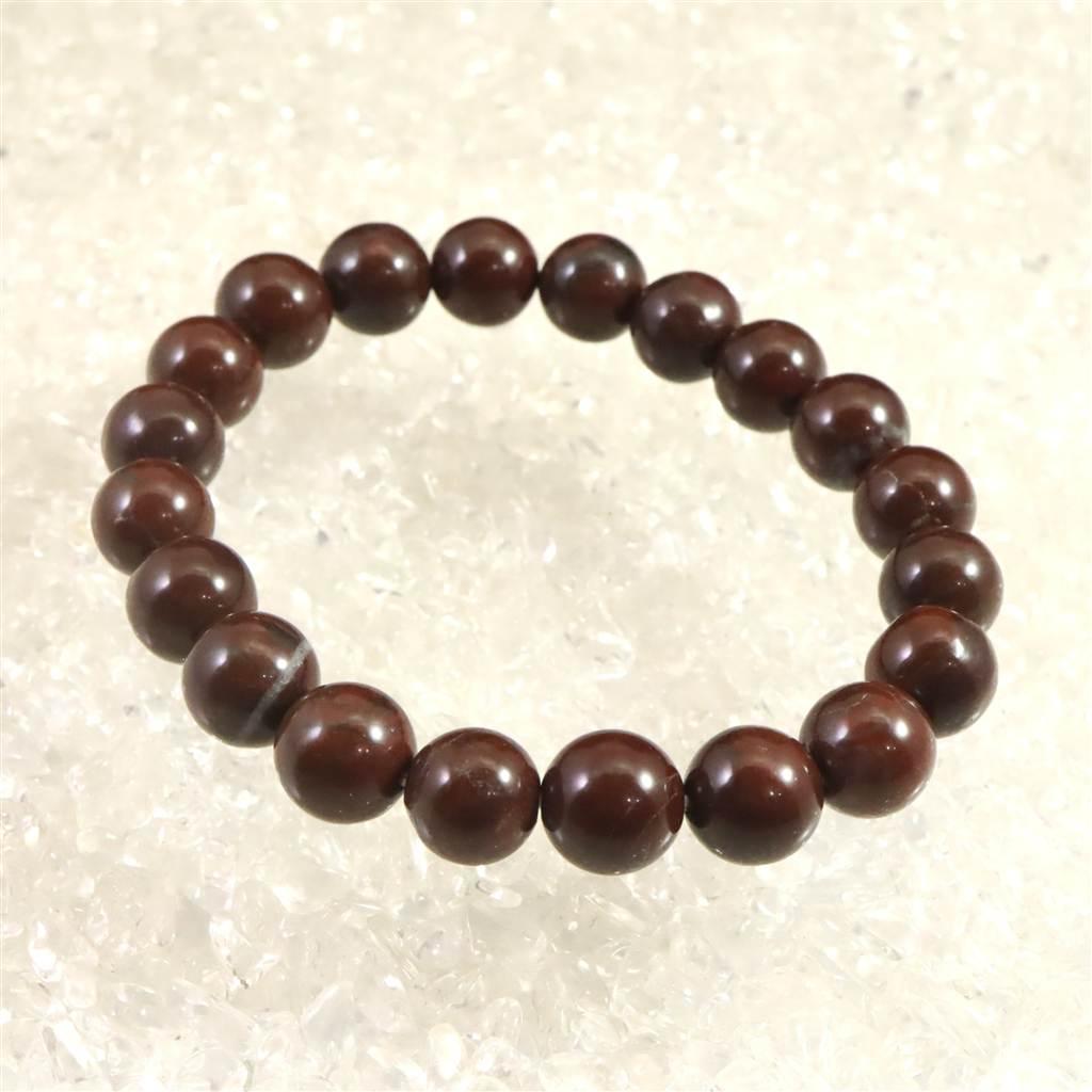 佐渡　赤玉石　10mmブレスレット　 30.7ｇ #93374 | 2枚目