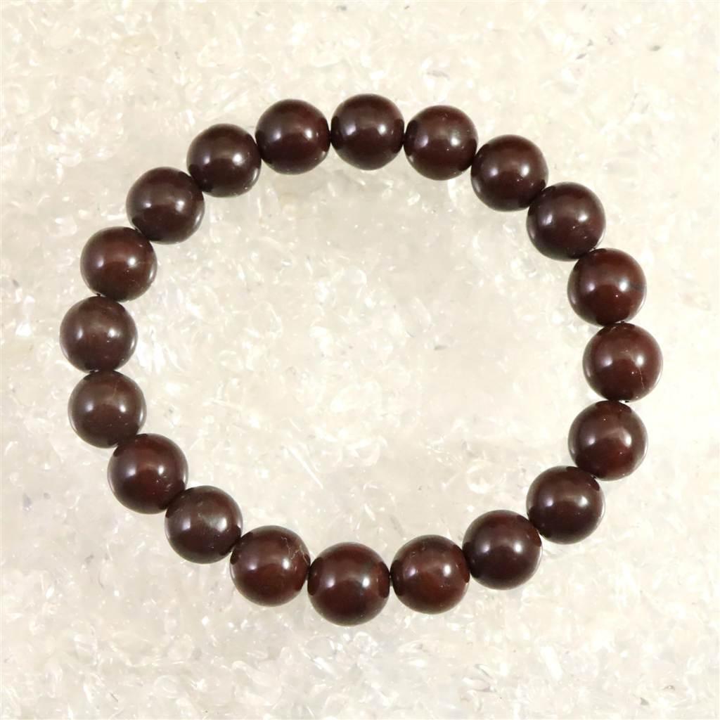 佐渡 赤玉石 10mmブレスレット 30.1g #394141枚目の画像