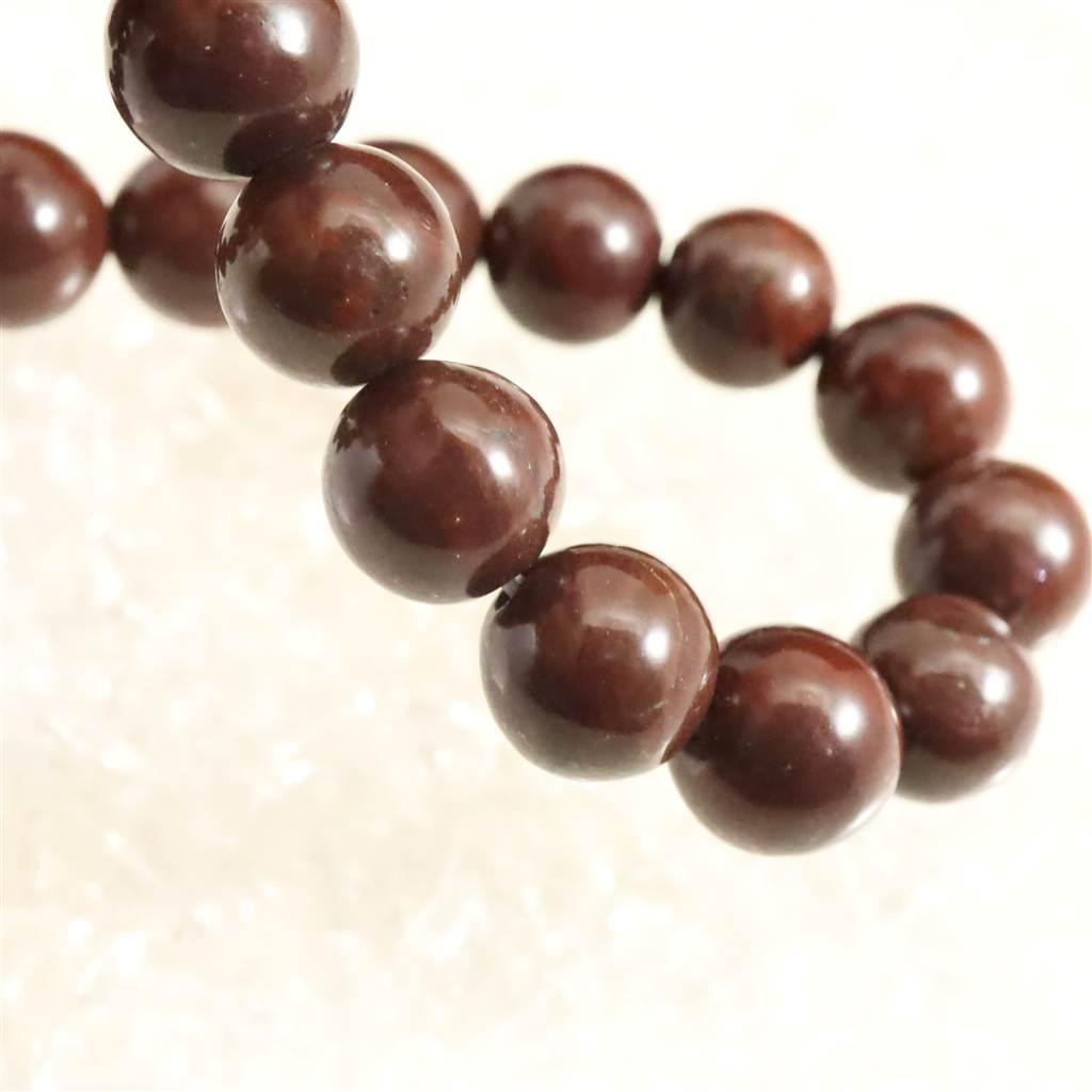 佐渡　赤玉石　10mmブレスレット　 30.1ｇ #39414 | 4枚目