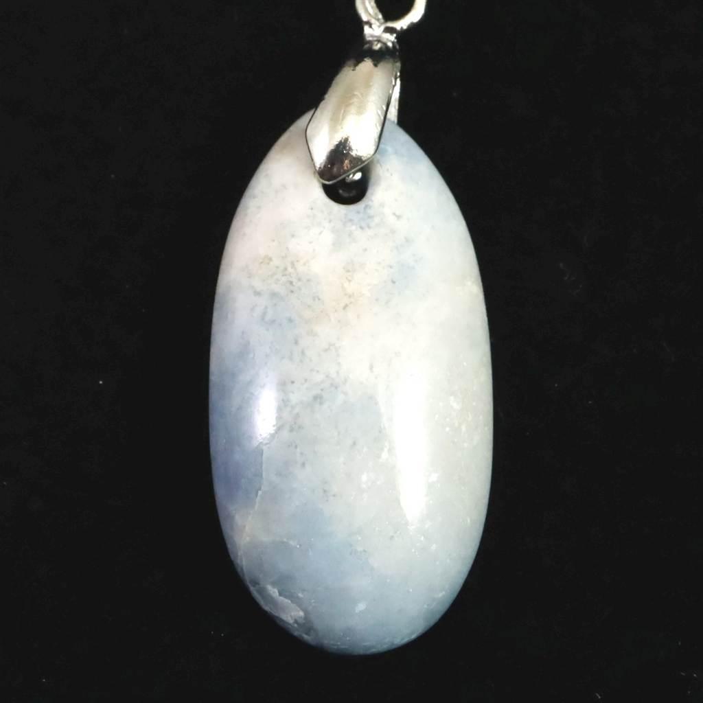 糸魚川翡翠  青 入コン沢産 26mmタンブル ペンダント ディレクトリカード付 4.2g #275771枚目の画像