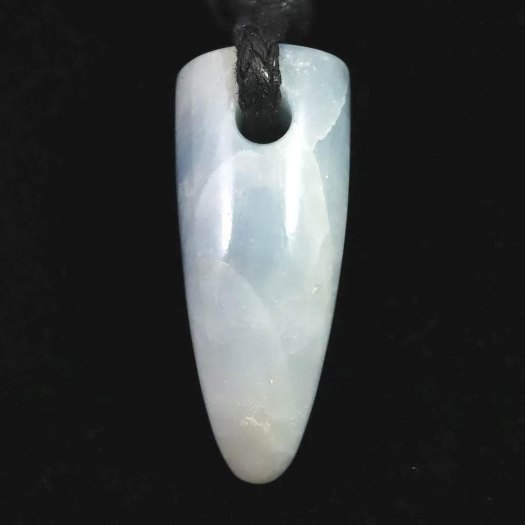 糸魚川翡翠  青 入コン沢産 28mmタンブル ペンダント ディレクトリカード付 6.4g #486171枚目の画像