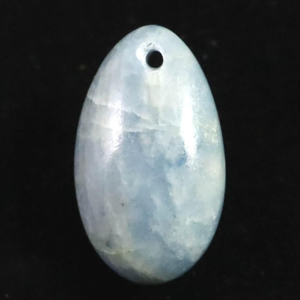 糸魚川翡翠  青 入コン沢産 19mmタンブル ルース ディレクトリカード付 2.9g #906931枚目の画像