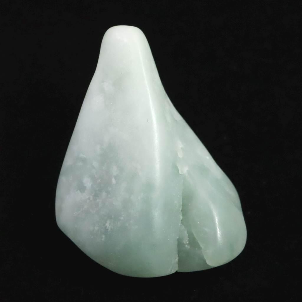 糸魚川翡翠  薄緑　31mmタンブル ディレクトリカード付 13.5g #565881枚目の画像