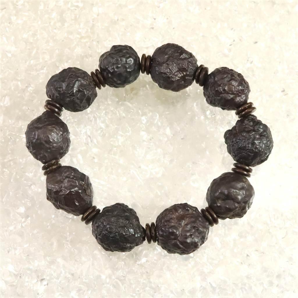 プロフェシーストーン 予言の石  18mm原石 ブレスレット 110.9g #275101枚目の画像