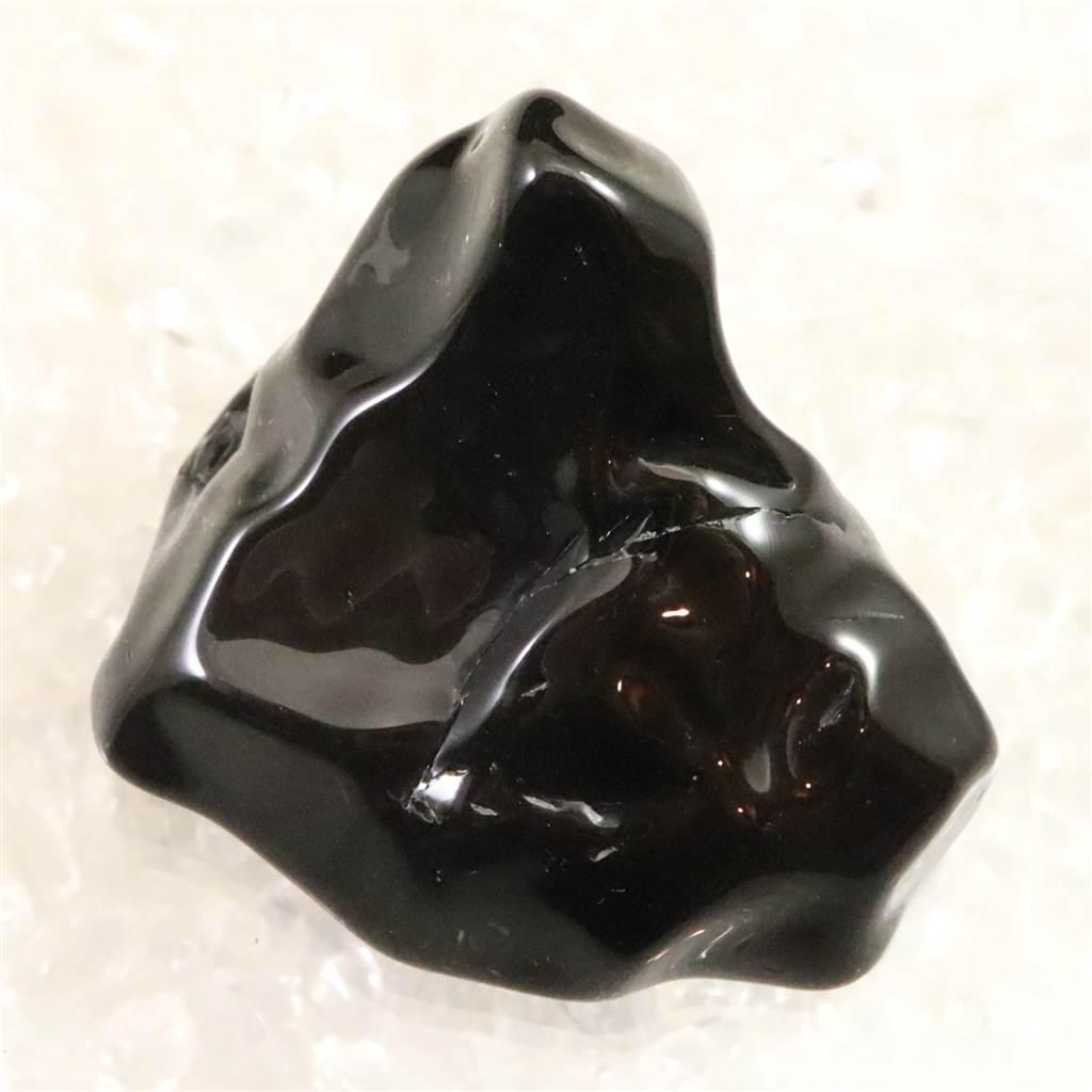 隠岐の島 黒曜石 41mm原石 磨き  ディレクトリカード付 30.1g #560391枚目の画像