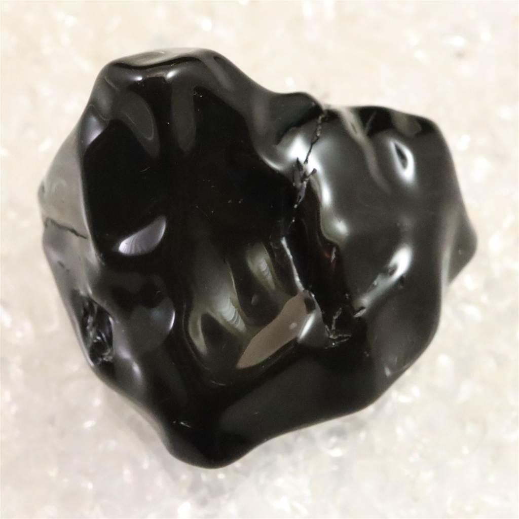 隠岐の島 黒曜石 41mm原石 磨き  ディレクトリカード付 30.1g #56039 | 2枚目