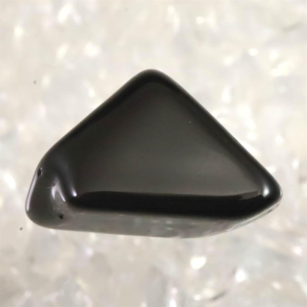 隠岐の島 黒曜石 12mm原石 磨き  ディレクトリカード付 2.0g #90788