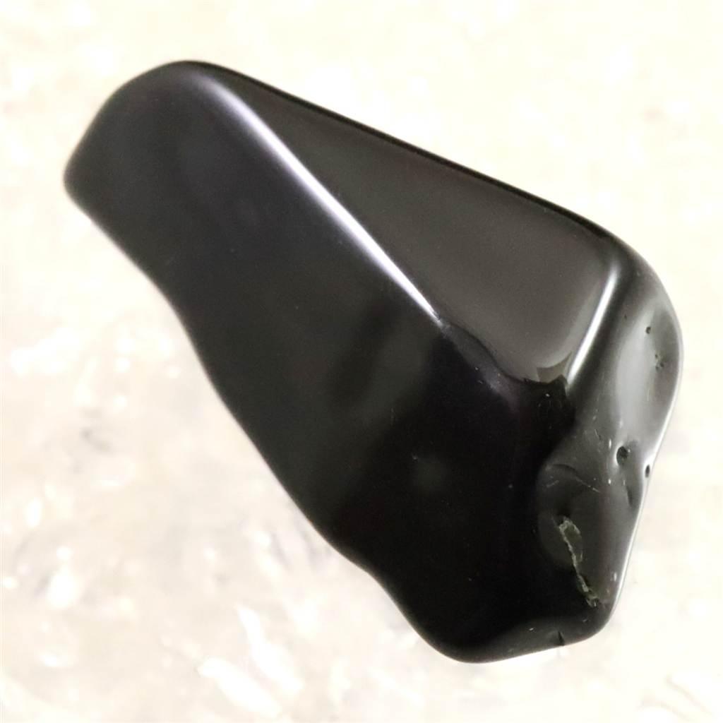 隠岐の島 黒曜石 31mm原石 磨き  ディレクトリカード付 5.0g #45343 | 2枚目