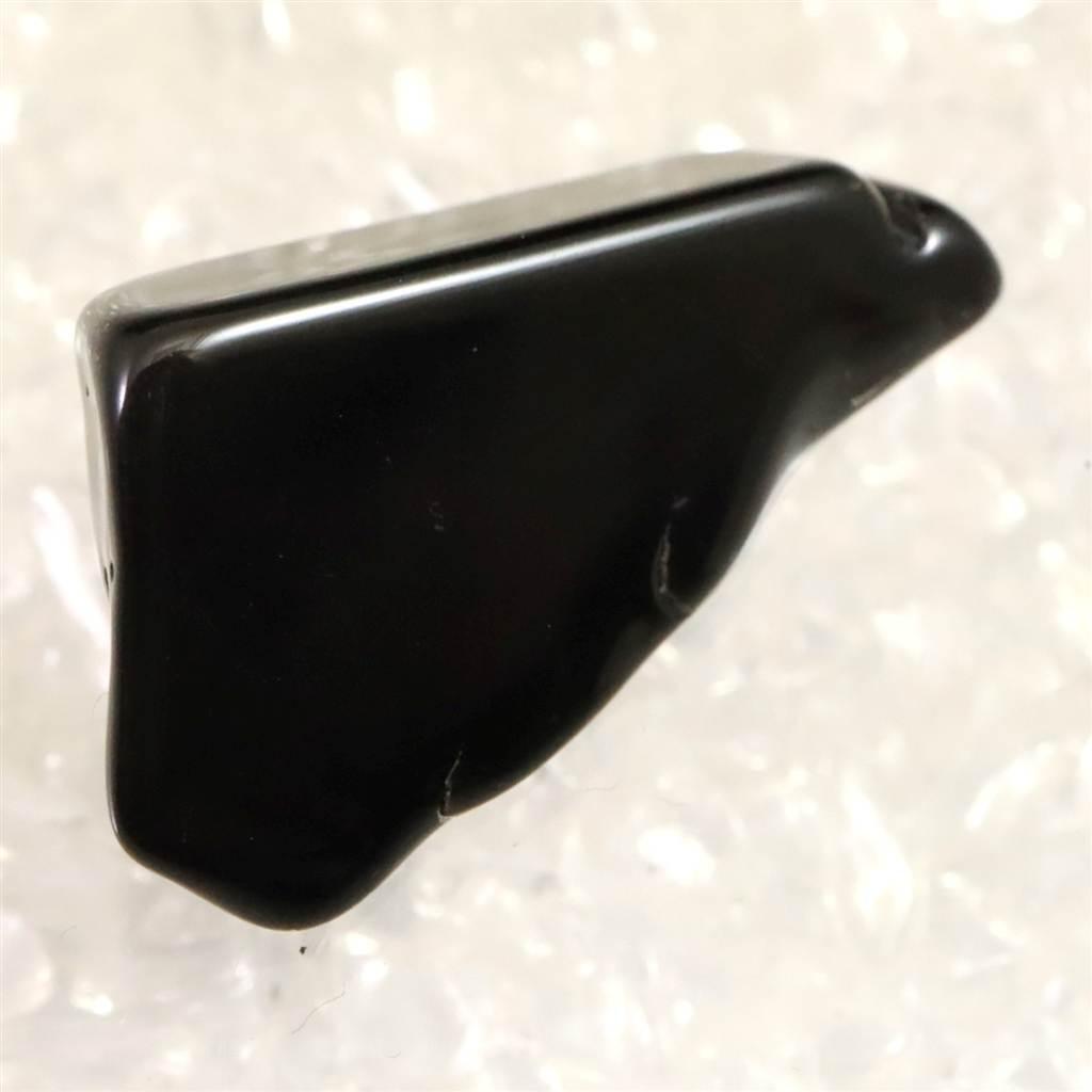 隠岐の島 黒曜石 31mm原石 磨き  ディレクトリカード付 5.0g #45343 | 5枚目